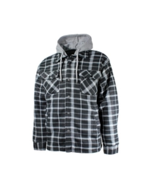 Chemise de type manteau polar doublure de boa capuchon 25-16QL-HD