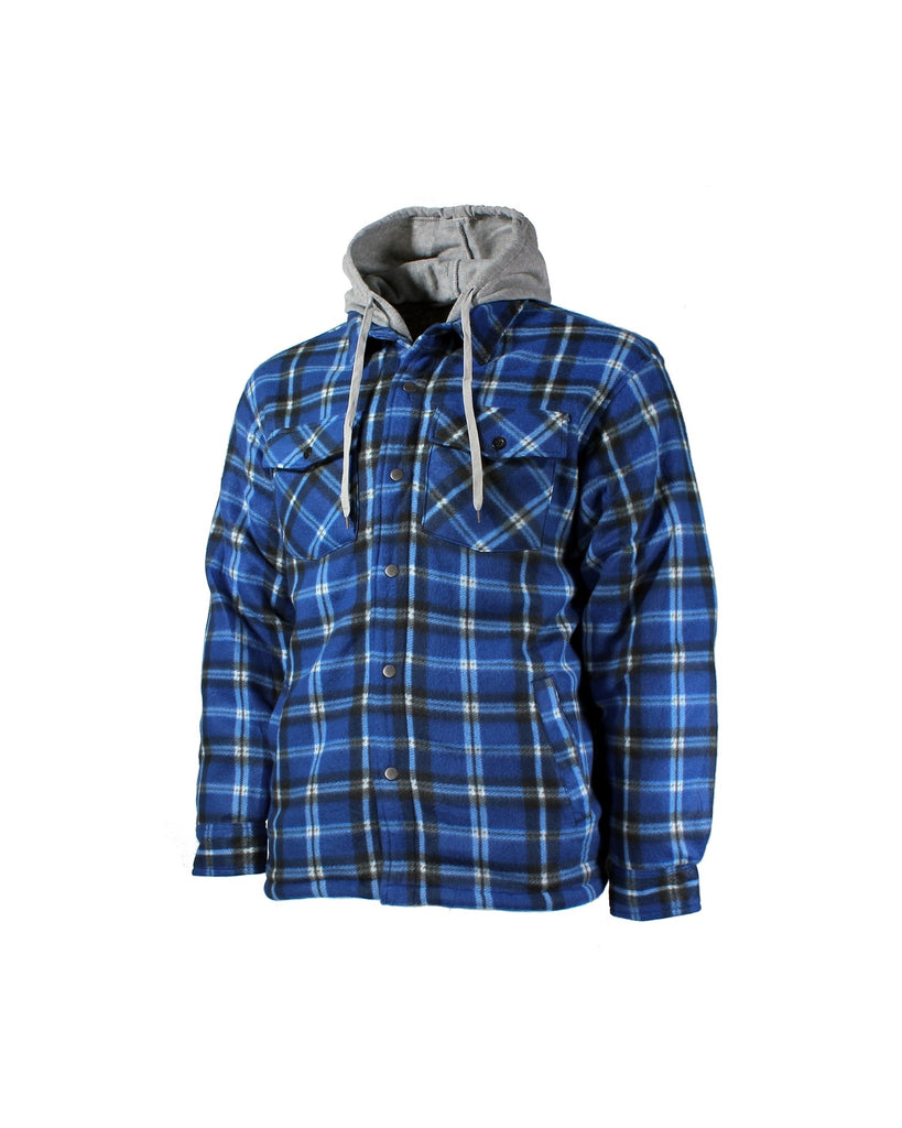 Chemise de type manteau polar doublure de boa capuchon 25-16QL-HD