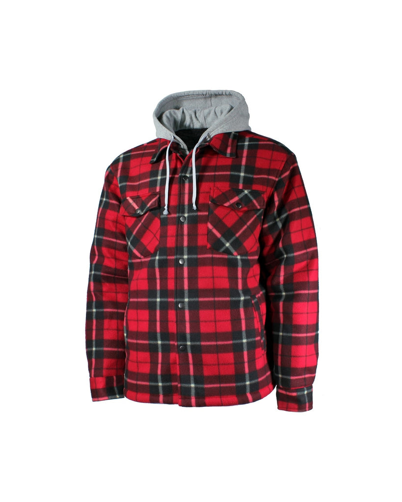 Chemise de type manteau polar doublure de boa capuchon 25-16QL-HD