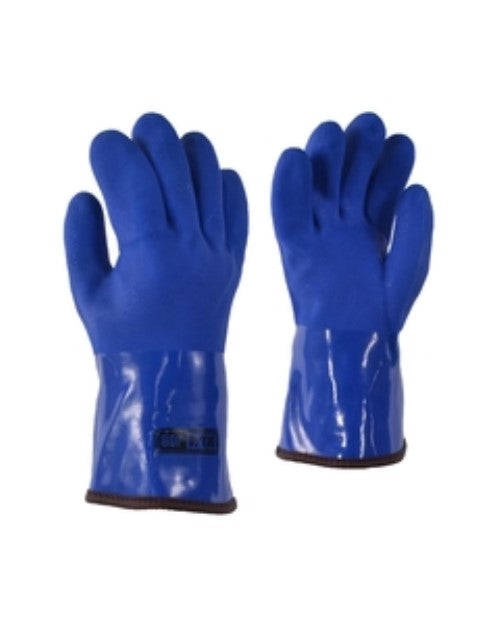 Gant de PVC rugueux doublé ajusté 40-23702