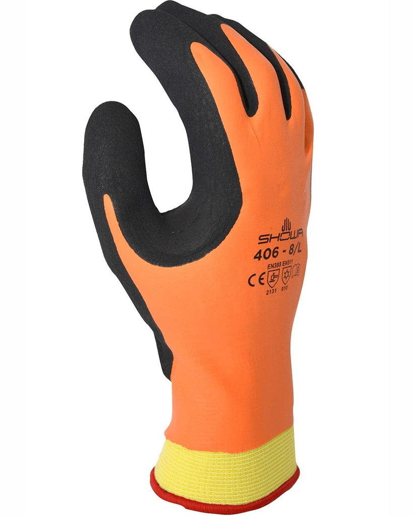 Gant isolé hydrofuge de latex et caoutchouc 406