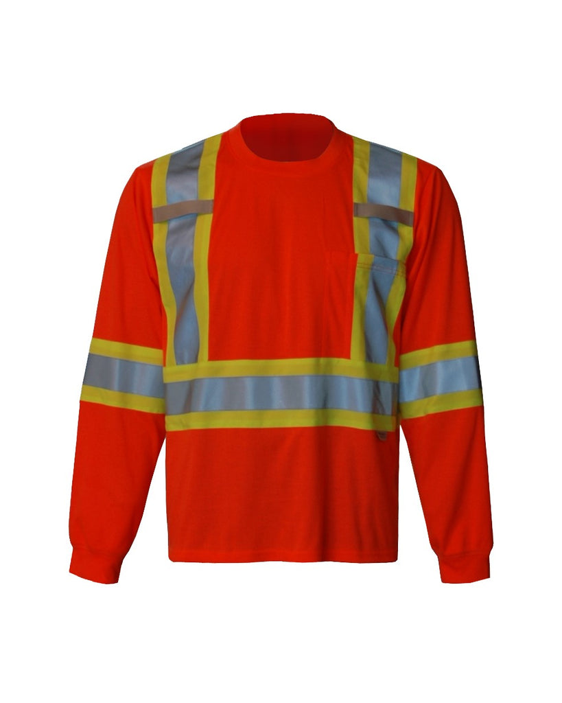 T-Shirt 6010O Viking® Safety à manches longues 6010-ORANGE