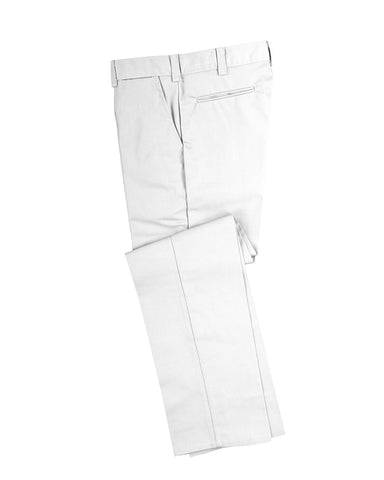 Pantalon de travail taille basse blanc 2947