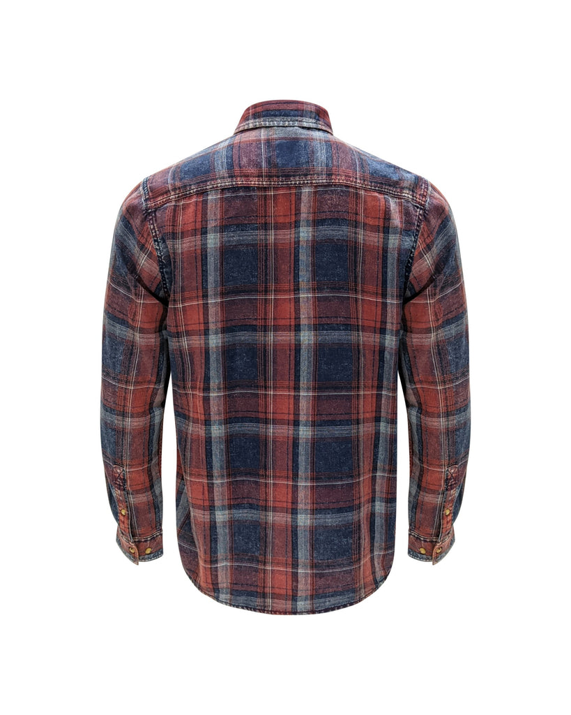 Chemise à carreaux indigo chilli pepper TK-1793