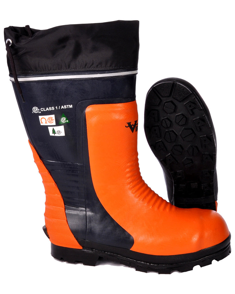 Botte de sécurité Viking forestier noir et orange VW58-1